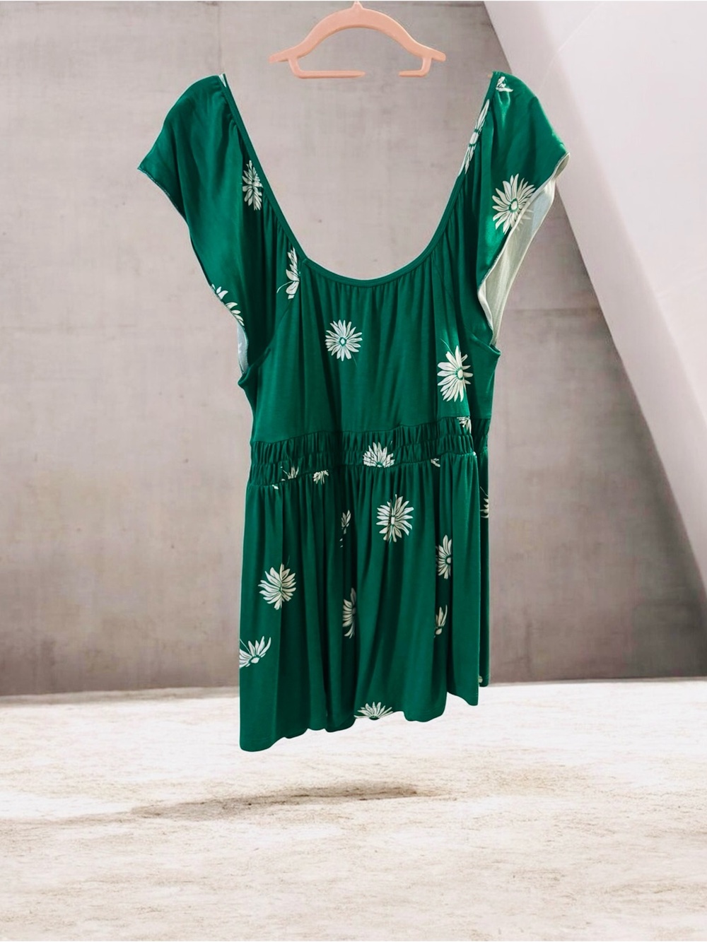 torrid Emerald Green Floral Scoop-Neck Tunic